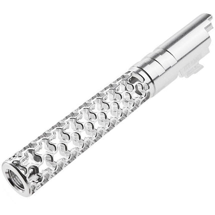 Dr. Black CNC 6063 Aluminum 5 Inches 125mm Geom Style Outer Barrel +11mm CW For Armorer Works AW WE-TECH Tokyo Marui Hi-Capa 5.1 Series GBB Pistols Airsoft