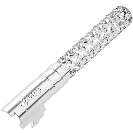 Dr. Black CNC 6063 Aluminum 5 Inches 125mm Geom Style Outer Barrel +11mm CW For Armorer Works AW WE-TECH Tokyo Marui Hi-Capa 5.1 Series GBB Pistols Airsoft