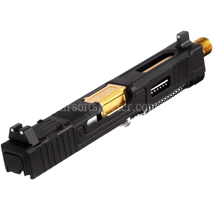 VFC CNC Aluminum Fowler Industries MKII Complete Upper Slide Barrel Set For Elite Force VFC G17 Gen5 GBB Pistols Airsoft Black