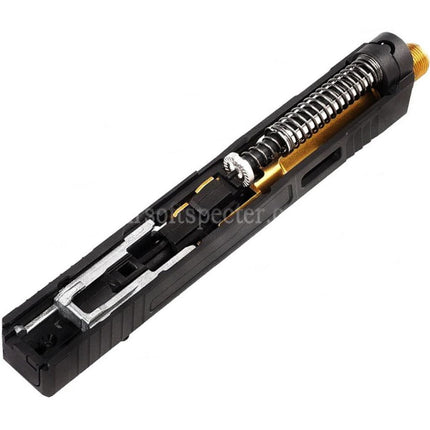 VFC CNC Aluminum Fowler Industries MKII Complete Upper Slide Barrel Set For Elite Force VFC G17 Gen5 GBB Pistols Airsoft Black