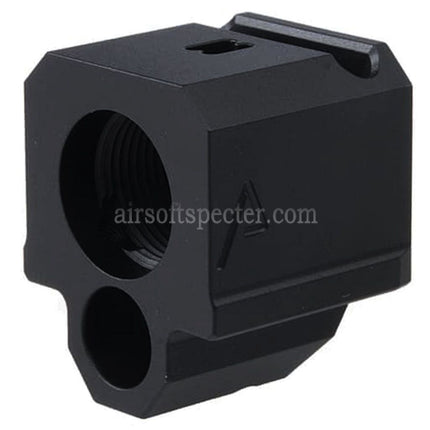 RWA Agency Arms 417 Single Port Compensator -14mm CCW Counter-Clockwise Thread Suitable For G-Series GBB Pistols Airsoft