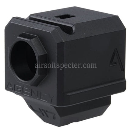 RWA Agency Arms 417 Single Port Compensator -14mm CCW Counter-clockwise Thread For Elite Force UMAREX VFC WE (WE-Tech) G-Series GBB Pistols Airsoft