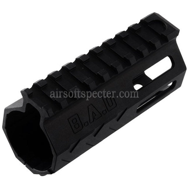 BAD Workhorse CNC Aluminum 4 Inches Free Float M-LOK Handguard Rail System For VFC AR M4 Series GBB Rifles Airsoft Black