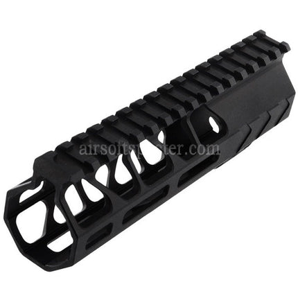 BAD Workhorse CNC Aluminum 6.7 Inches Free Float M-LOK Handguard Rail System For VFC AR M4 Series GBB Rifles Airsoft Black