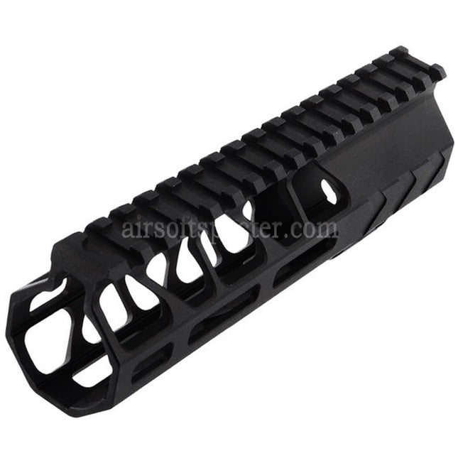 BAD Workhorse CNC Aluminum 6.7 Inches Free Float M-LOK Handguard Rail System For VFC AR M4 Series GBB Rifles Airsoft Black