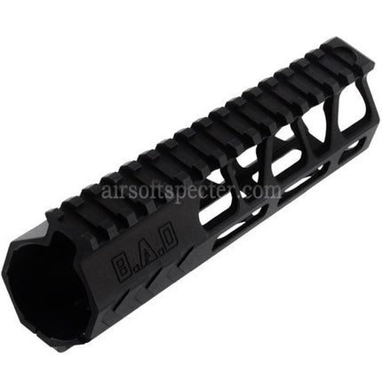 BAD Workhorse CNC Aluminum 6.7 Inches Free Float M-LOK Handguard Rail System For VFC AR M4 Series GBB Rifles Airsoft Black