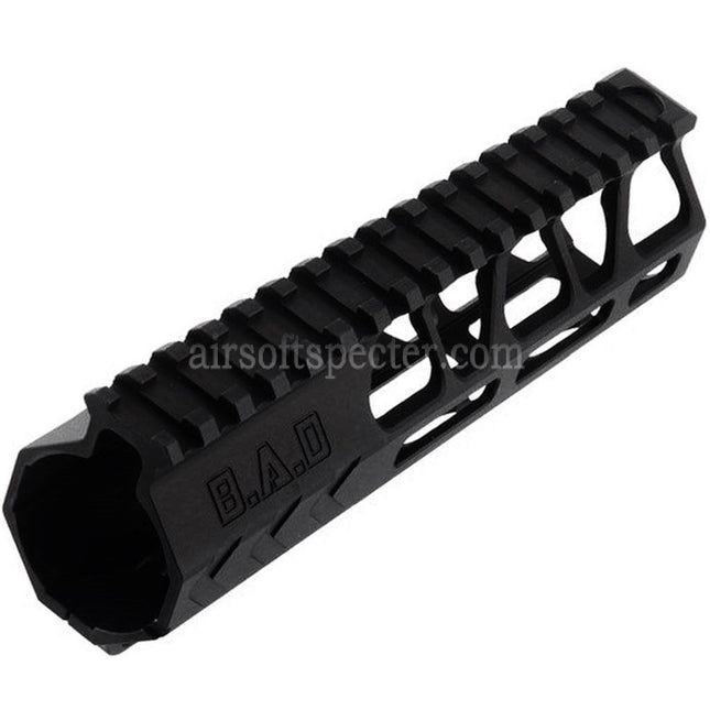 BAD Workhorse CNC Aluminum 6.7 Inches Free Float M-LOK Handguard Rail System For VFC AR M4 Series GBB Rifles Airsoft Black