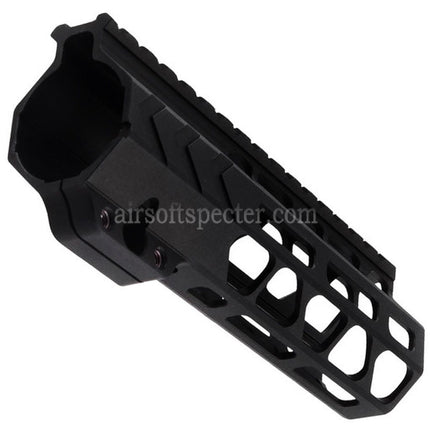 BAD Workhorse CNC Aluminum 6.7 Inches Free Float M-LOK Handguard Rail System For VFC AR M4 Series GBB Rifles Airsoft Black