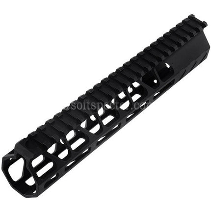 BAD Workhorse CNC Aluminum 9.5 Inches Free Float M-LOK Handguard Rail System For VFC AR M4 Series GBB Rifles Airsoft Black
