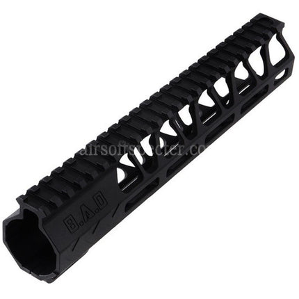 BAD Workhorse CNC Aluminum 9.5 Inches Free Float M-LOK Handguard Rail System For VFC AR M4 Series GBB Rifles Airsoft Black