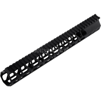 BAD Workhorse CNC Aluminum 13.5 Inches Free Float M-LOK Handguard Rail System For VFC AR M4 Series GBB Rifles Airsoft Black