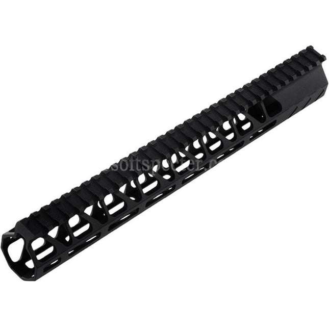 BAD Workhorse CNC Aluminum 13.5 Inches Free Float M-LOK Handguard Rail System For VFC AR M4 Series GBB Rifles Airsoft Black