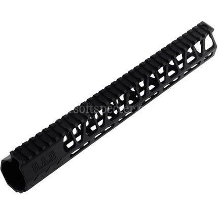 BAD Workhorse CNC Aluminum 13.5 Inches Free Float M-LOK Handguard Rail System For VFC AR M4 Series GBB Rifles Airsoft Black