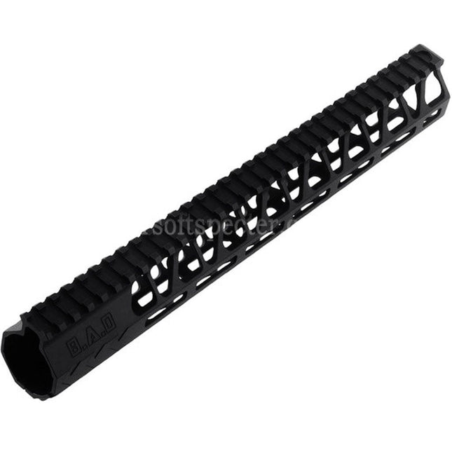 BAD Workhorse CNC Aluminum 13.5 Inches Free Float M-LOK Handguard Rail System For VFC AR M4 Series GBB Rifles Airsoft Black