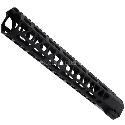 BAD Workhorse CNC Aluminum 13.5 Inches Free Float M-LOK Handguard Rail System For VFC AR M4 Series GBB Rifles Airsoft Black