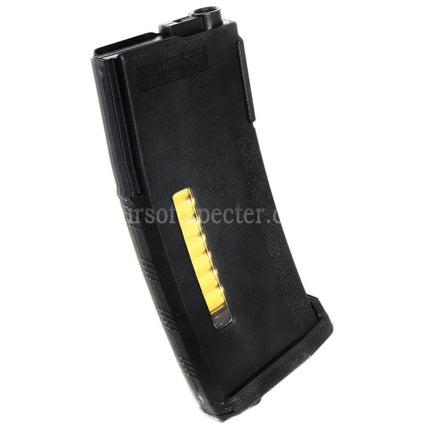 PTS Chargeur polymère amélioré EPM 150 billes Mid-Cap pour répliques AEG M4 M16 Airsoft Noir
