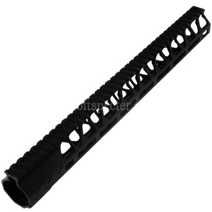 BAD Workhorse CNC Aluminum 15 Inches Free Float M-LOK Handguard Rail System For VFC AR M4 Series GBB Rifles Airsoft Black