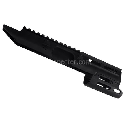 5KU CNC Aluminum M-LOK Handguard Rail System with Charging Handle For CYMA MP5K Series GBB Rifles Airsoft Black