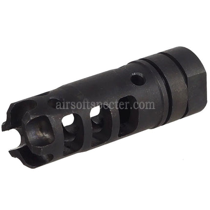 5KU 65mm Dragon DGN556B Style Flash Hider For -14mm CCW Counter-Clockwise Thread Barrel Rifles Airsoft Black