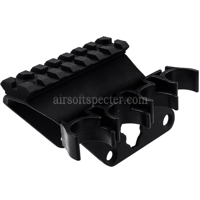 APS 7-Slots 20mm Top Rail Scope Mount with 4x Cartridge Shell Holder For APS CAM870 Series Shotgun Airsoft
