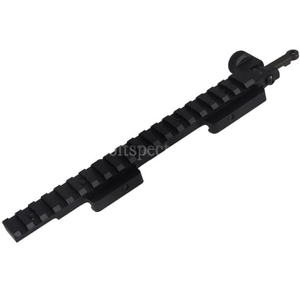 CYMA CGS KAC Style 762 Kit de montage de lunette avec rail supérieur étendu et organes de visée relevables pour rail picatinny de 20 mm