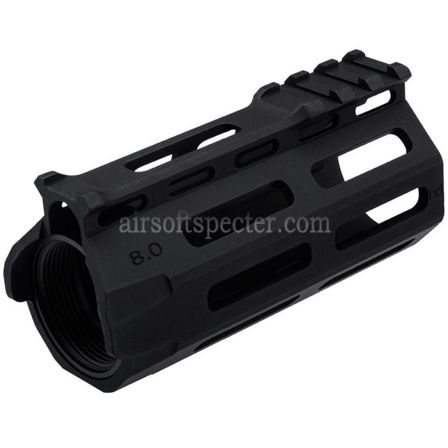 APS 4 Inches Evolution Tech 8.0 M-Lok Tactical Handguard Rail System with Inner Outer Barrel For APS ASR Tokyo Marui M4 Series AEG Upper Receiver Airsoft