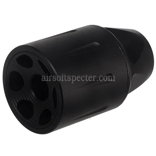 CYMA Synergy Linear Hybrid Comp Muzzle Brake Flash Hider -14mm CCW Counter-Clockwise Thread