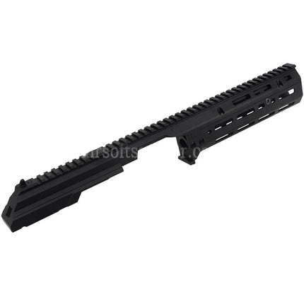 5KU 340mm MK3 Monolithic 1913 20mm M-LOK Top Handguard Rail System Set For CYMA AK105 AKM AK Series AEG Rifles Airsoft Black