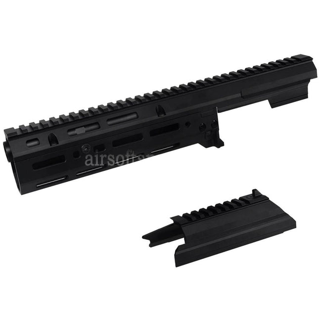5KU 340mm MK3 Monolithic 1913 20mm M-LOK Top Handguard Rail System Set For CYMA AK105 AKM AK Series AEG Rifles Airsoft Black