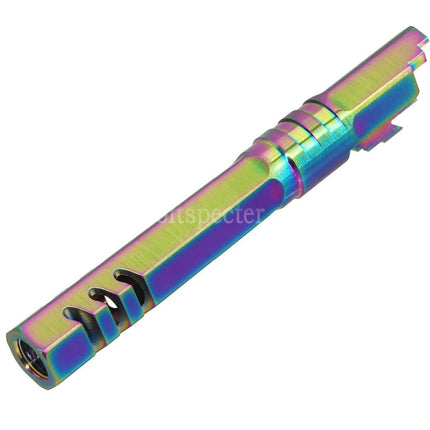 5KU 5 Inches Stainless Steel Hexagon Outer Barrel +11mm CW Suitable For Armorer Works WE (WE-TECH) Tokyo Marui Hi-Capa 5.1 Series GBB Pistols Airsoft