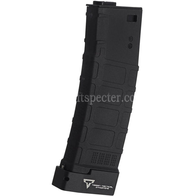 CYMA EMG TTI Chargeur polymère PMAG Mid-Cap de 220 billes compatible avec les répliques d'AEG M4 M16 Airsoft