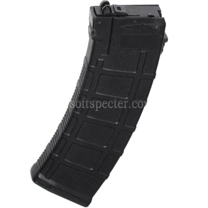 WELL PRO 24rd Polymer Gas Magazine Suitable For WELL WE G74A AK74 Series GBB Rifles Airsoft Black