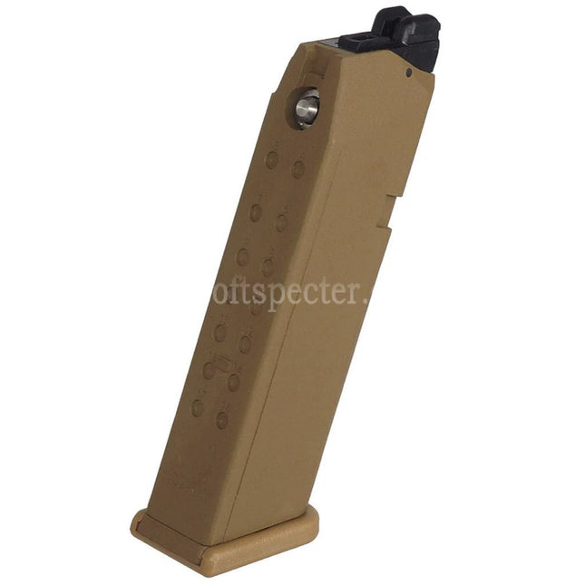 ARMY ARMAMENT 24rd Gas Magazine Suitable For G19X G19 G23 G26 Series GBB Pistols Airsoft Tan