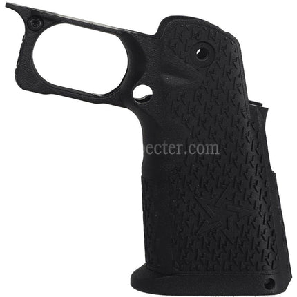 ARMY ARMAMENT Compact Stippled Grip Suitable For R612 EMG Staccato C2 Hi-Capa Series GBB Pistols Black