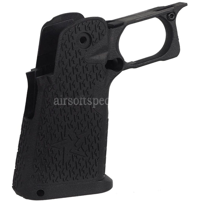 ARMY ARMAMENT Compact Stippled Grip Suitable For R612 EMG Staccato C2 Hi-Capa Series GBB Pistols Black