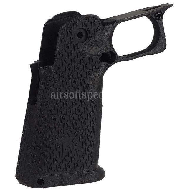 ARMY ARMAMENT Full Size Stippled Grip Suitable For R611 R612 R613 R615 2011 Staccato P Hi-Capa Series GBB Pistols Black