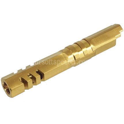 5KU 4.3 Inches Stainless Steel Hexagon Outer Barrel +11mm CW Suitable For Armorer Works WE (WE-TECH) Tokyo Marui Hi-Capa 4.3 Series GBB Pistols Airsoft