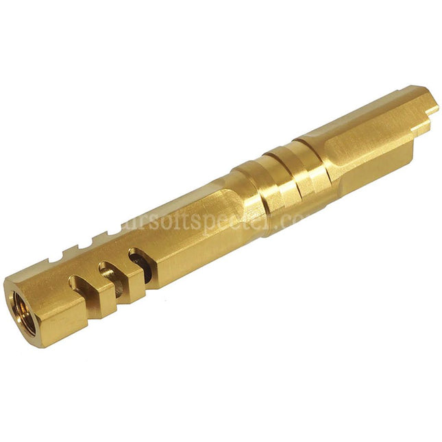 5KU 4.3 Inches Stainless Steel Hexagon Outer Barrel +11mm CW Suitable For Armorer Works WE (WE-TECH) Tokyo Marui Hi-Capa 4.3 Series GBB Pistols Airsoft