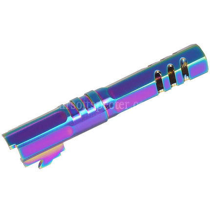 5KU 4.3 Inches Stainless Steel Hexagon Outer Barrel +11mm CW Suitable For Armorer Works WE (WE-TECH) Tokyo Marui Hi-Capa 4.3 Series GBB Pistols Airsoft