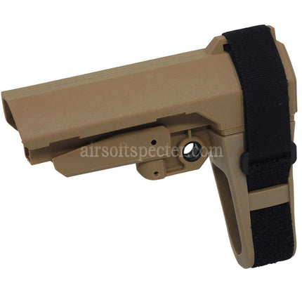 DOUBLE BELL Minimalist SBA3 Stabilizing Brace Stock Suitable For AR M4 M16 Series AEG Rifles Airsoft