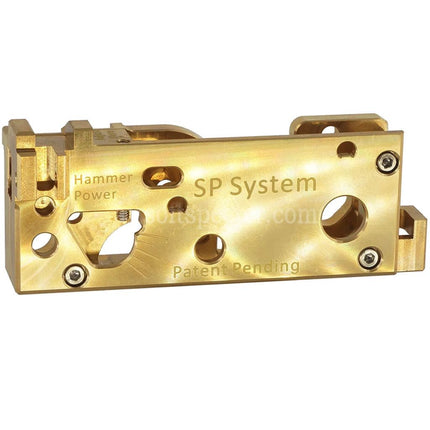 Boîte de détente CNC en laiton CYMA pour fusils GBB Airsoft série CGS AR M4