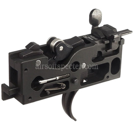 Porte-culasse en acier inoxydable CNC CYMA avec boîte de déclenchement réglable pour fusils GBB Airsoft série CGS AR M4