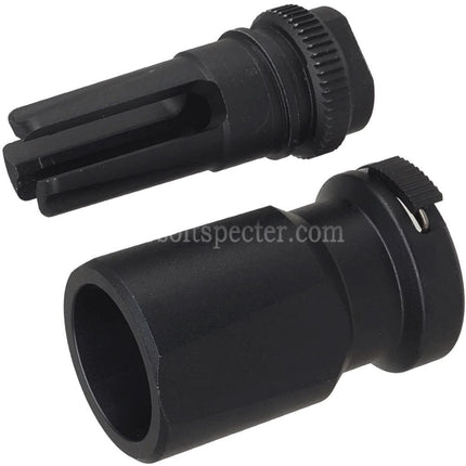 E&C Blackout 51T 3-Prong Flash Hider with Blast Diverter Suitable For -14mm CCW Counter-Clockwise Thread