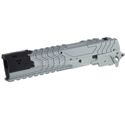 5KU CNC Aluminum Matrix Style Outer Barrel Middle Frame Slide Set For Tokyo Marui Hi-Capa Series GBB Pistols Airsoft
