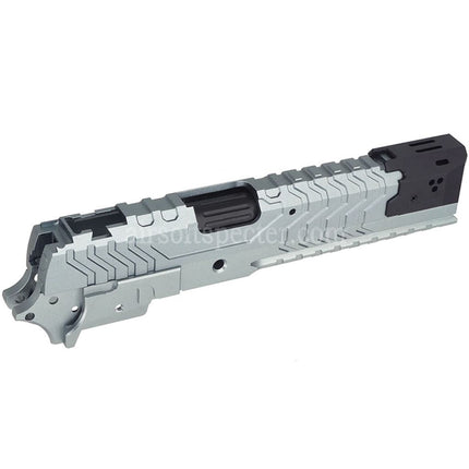 5KU CNC Aluminum Matrix Style Outer Barrel Middle Frame Slide Set For Tokyo Marui Hi-Capa Series GBB Pistols Airsoft