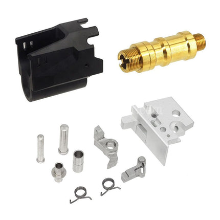 5KU CNC Aluminum Matrix Style Outer Barrel Middle Frame Slide Set For Tokyo Marui Hi-Capa Series GBB Pistols Airsoft