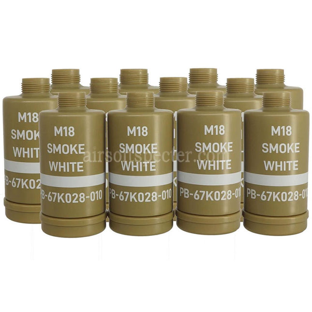 APS HAKKOTSU 12pcs Thunder B Co2 Sound Grenade M18 Smoke White Shell Bottle