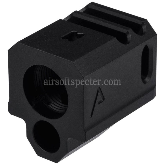 RWA Agency Arms 417 Dual Port Compensator -14mm CCW Counter-Clockwise Thread Suitable For G-Series GBB Pistols Airsoft