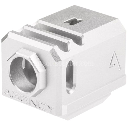 RWA Agency Arms 417 Dual Port Compensator -14mm CCW Counter-Clockwise Thread Suitable For G-Series GBB Pistols Airsoft