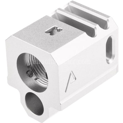 RWA Agency Arms 417 Dual Port Compensator -14mm CCW Counter-Clockwise Thread Suitable For G-Series GBB Pistols Airsoft